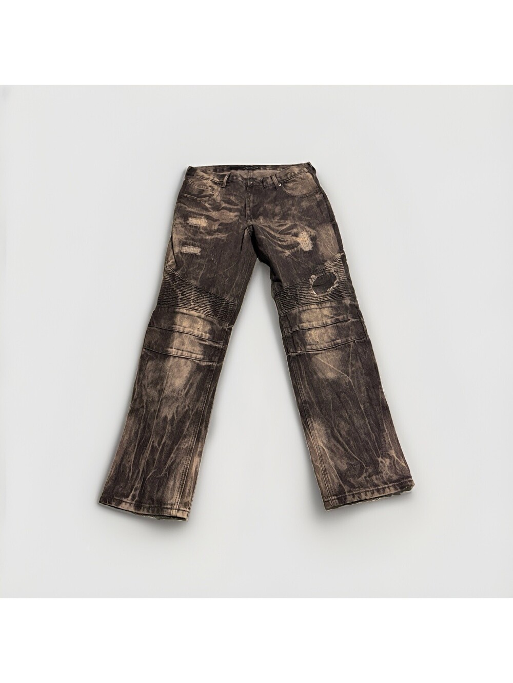 Rocawear Jeans Mens 38x30 Gray Black Acid Wash Stretch Denim Y2K Streetwear